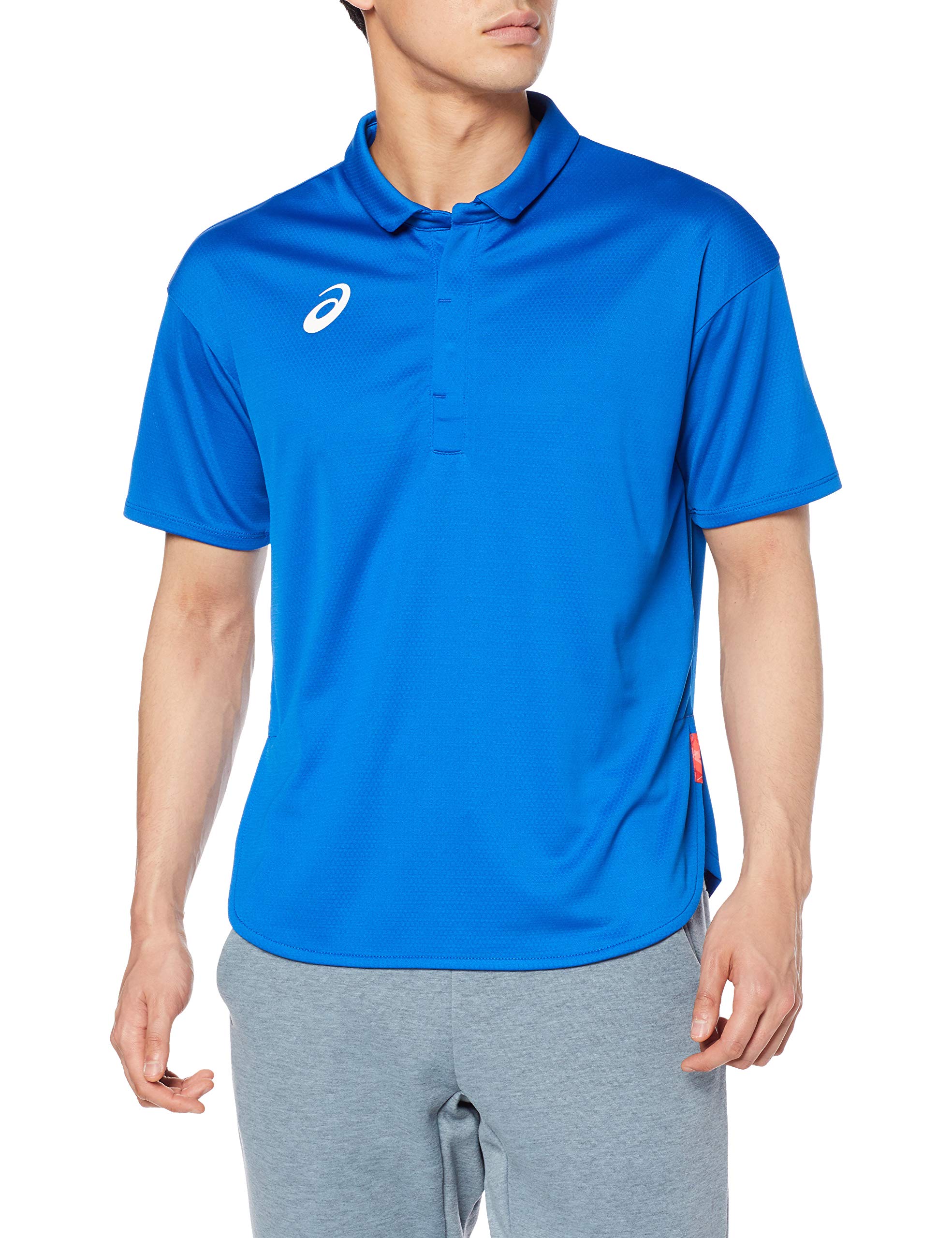 アシックス asics ポロシャツ 昭和レトロ 蛍光 ネオン